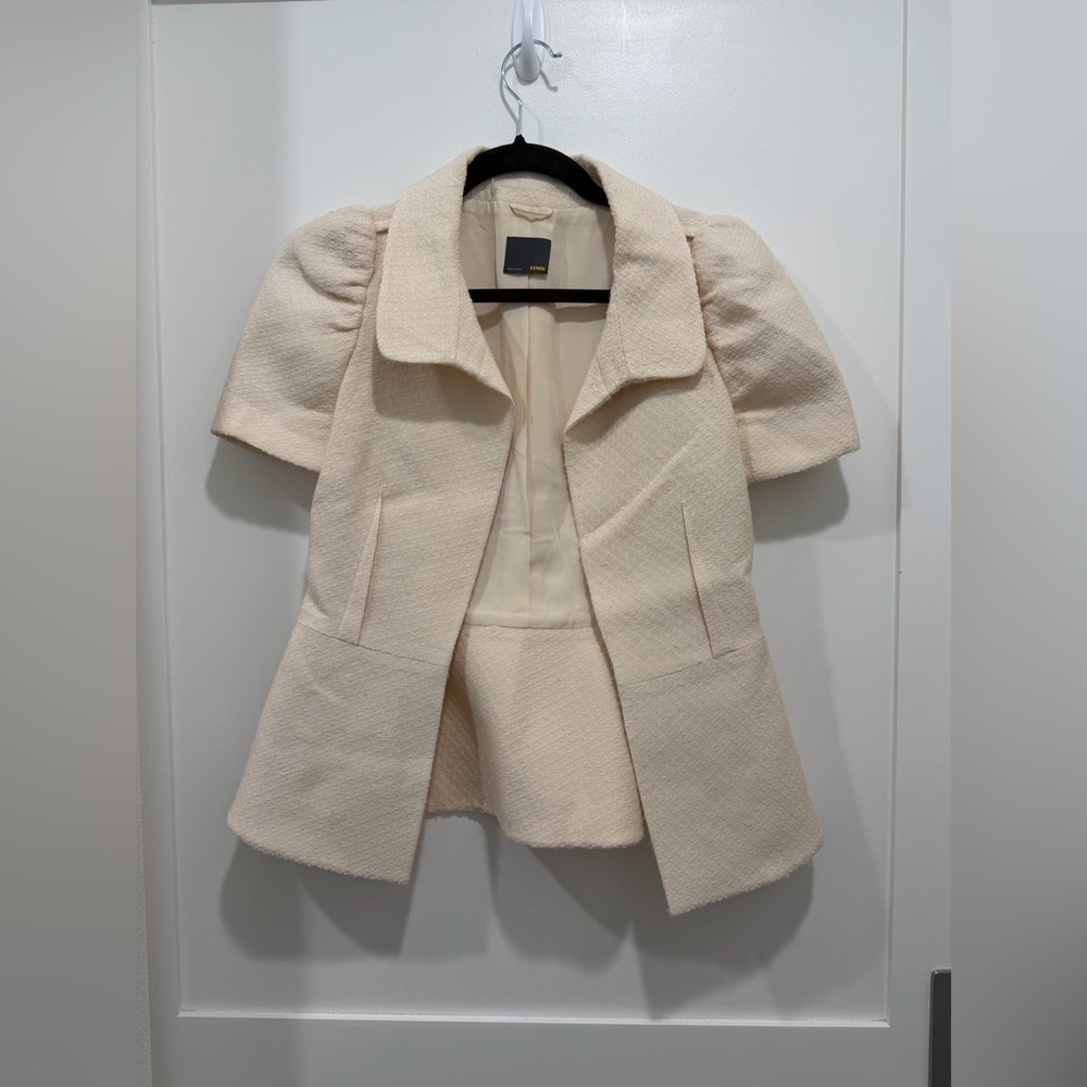FENDI Blazer Jacket- Cream (size 38)